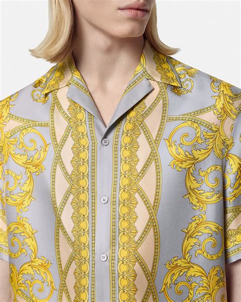 Versace Camisa De Seda La Coupe Des Dieux